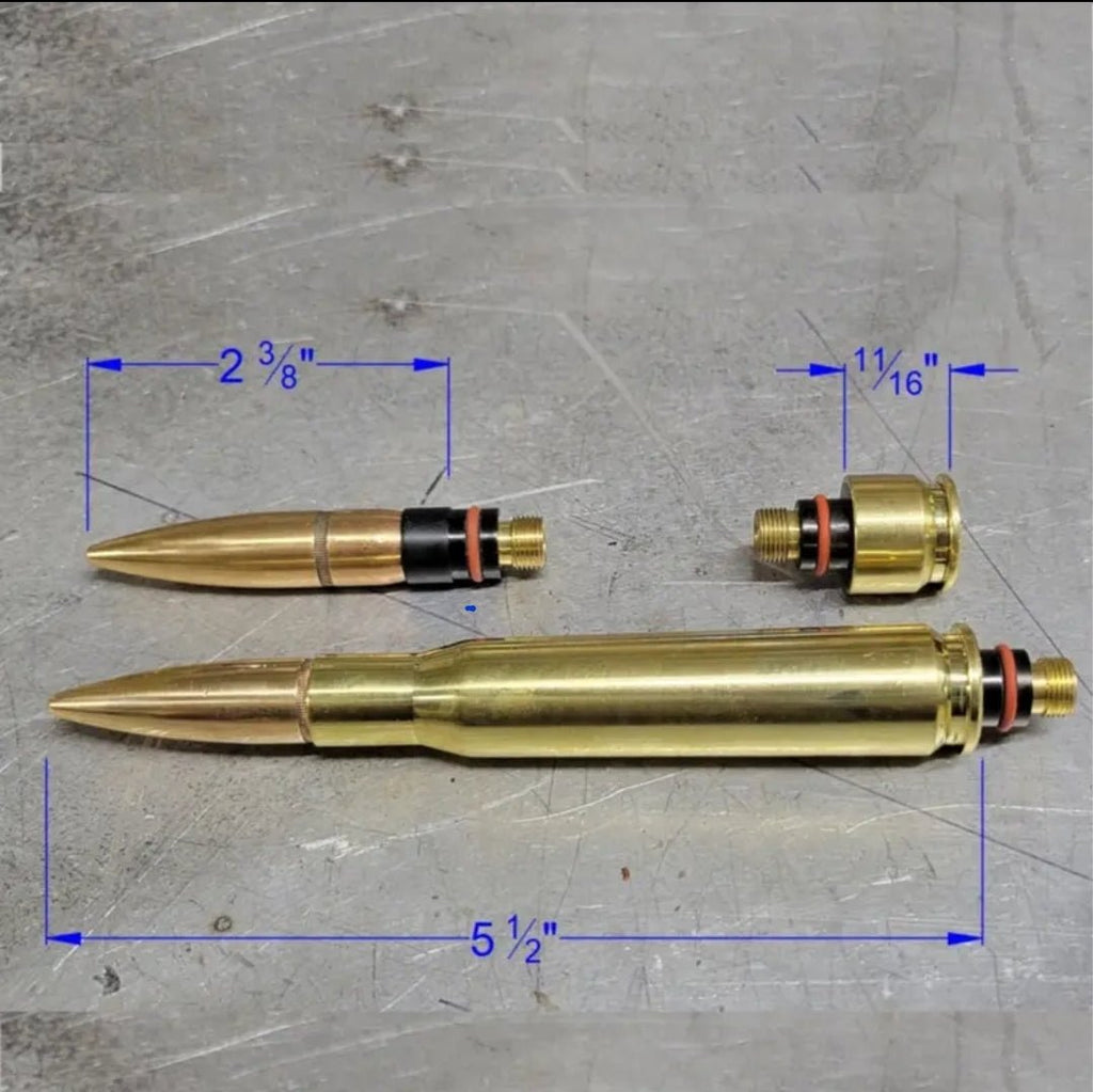 50 Cal BMG Bullet Tig Welding Back Cap Set